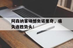 乐鱼app-阿森纳客场憾负诺里奇，痛失连胜势头！